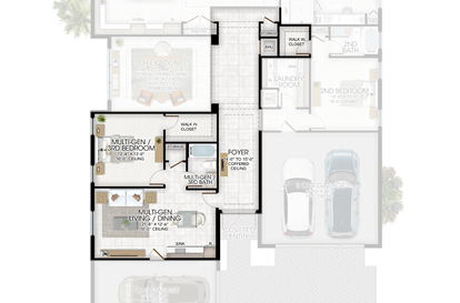 Optional Multi-Gen Suite in lieu of 4th Bedroom